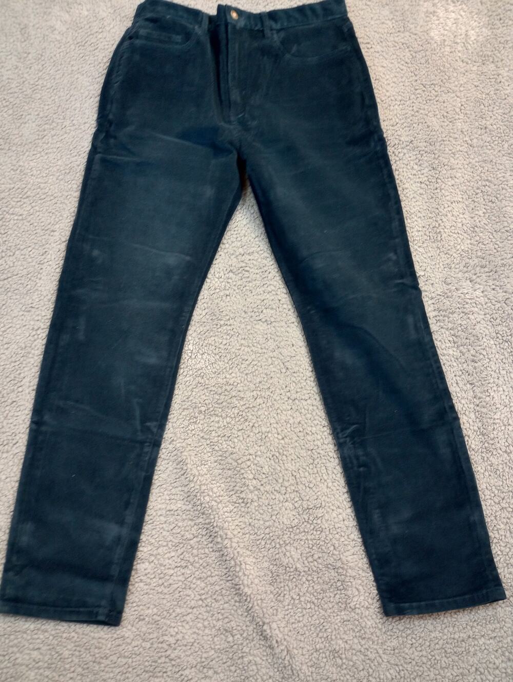 NWT Flint and Tinder Corduroy Size 33x32 Navy 5 Pocket Tapered Fit (0978)